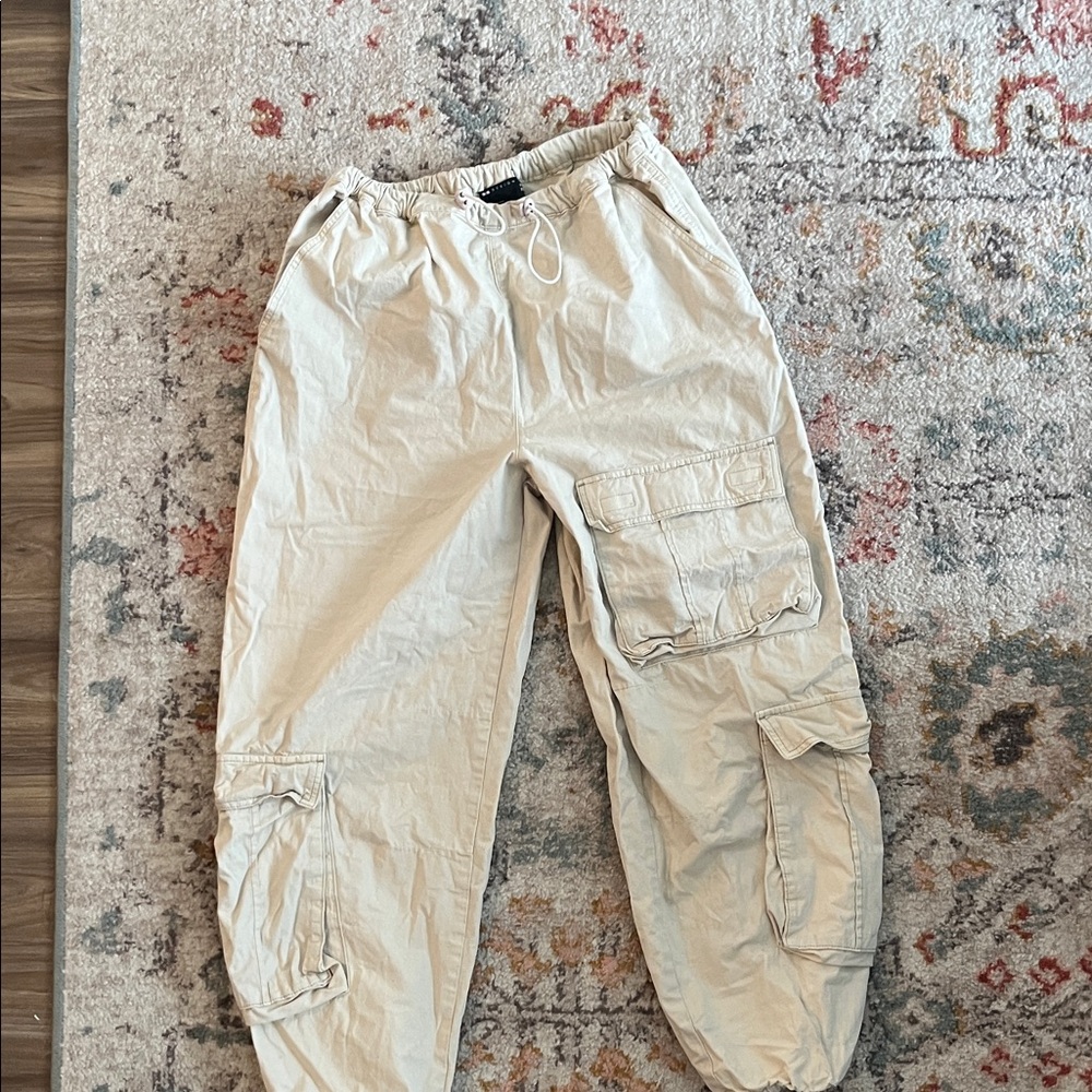 ASOS Women's Cream Cargo Pants